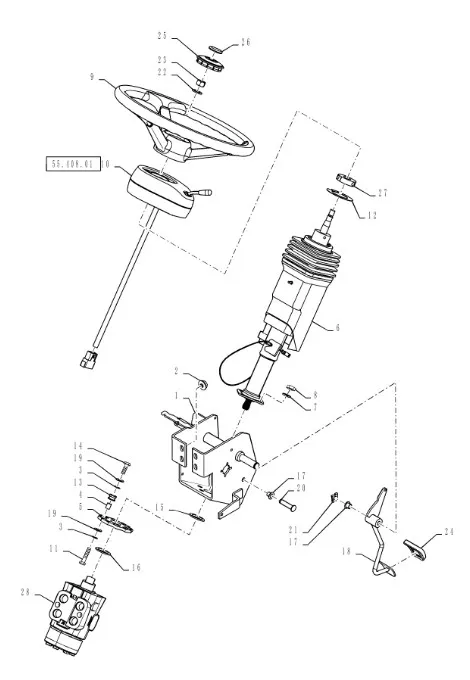 359033A1 - рулевое колесо
